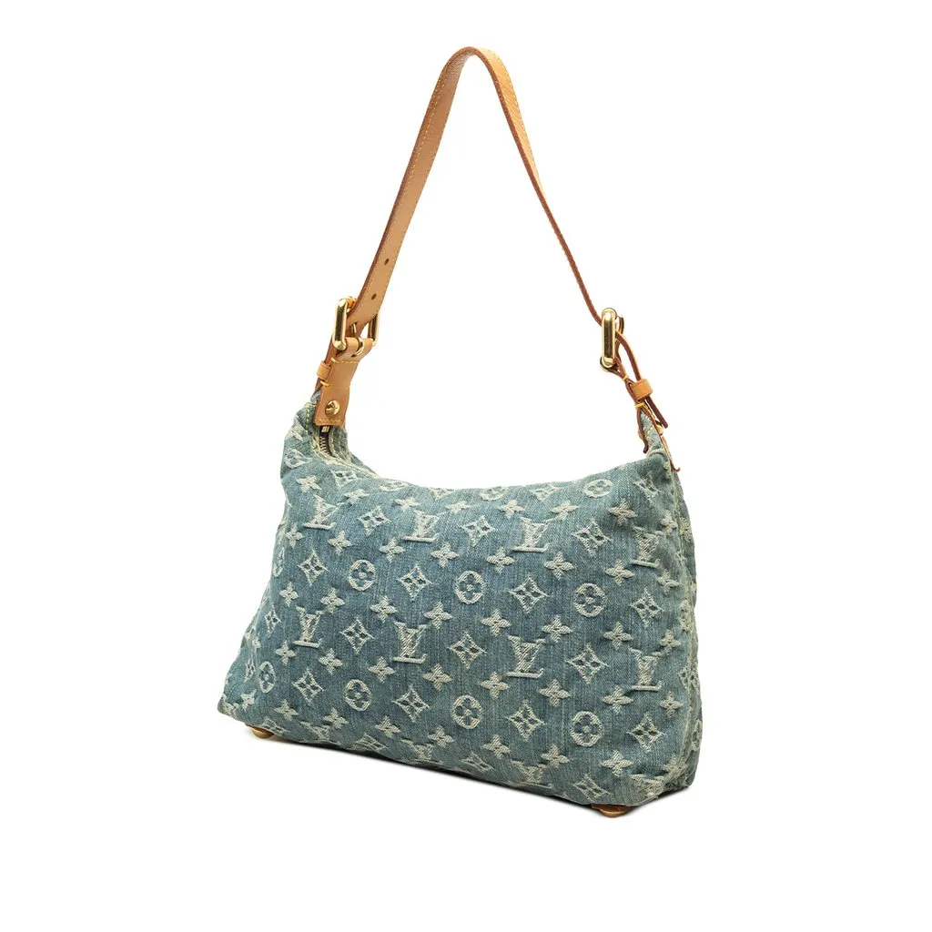 Louis Vuitton Monogram Denim Baggy PM Blue Denim Good - Back View