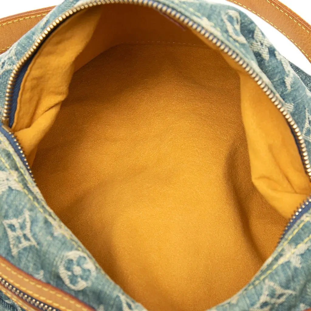 Louis Vuitton Monogram Denim Baggy PM Blue Denim Good - Model View