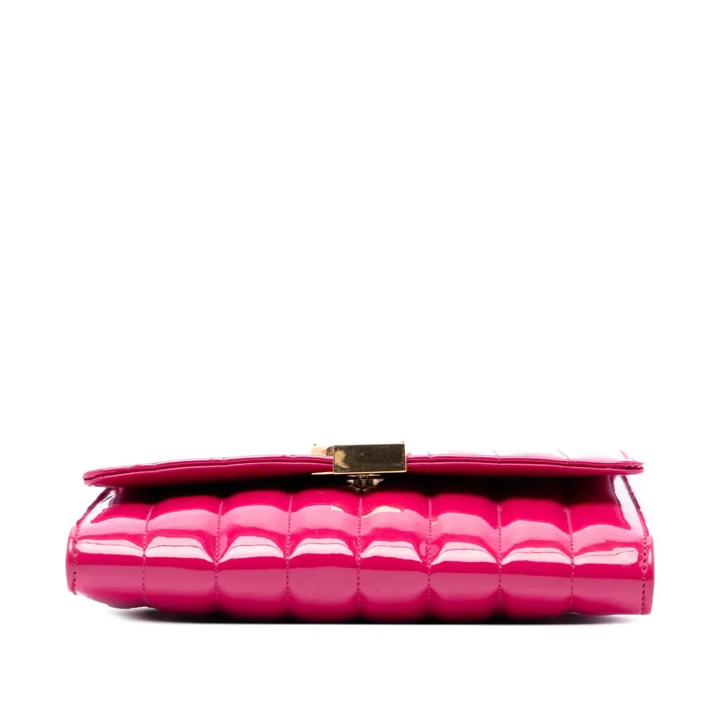 Saint Laurent Medium Patent Vicky Crossbody Pink Leather Very good - Inside View