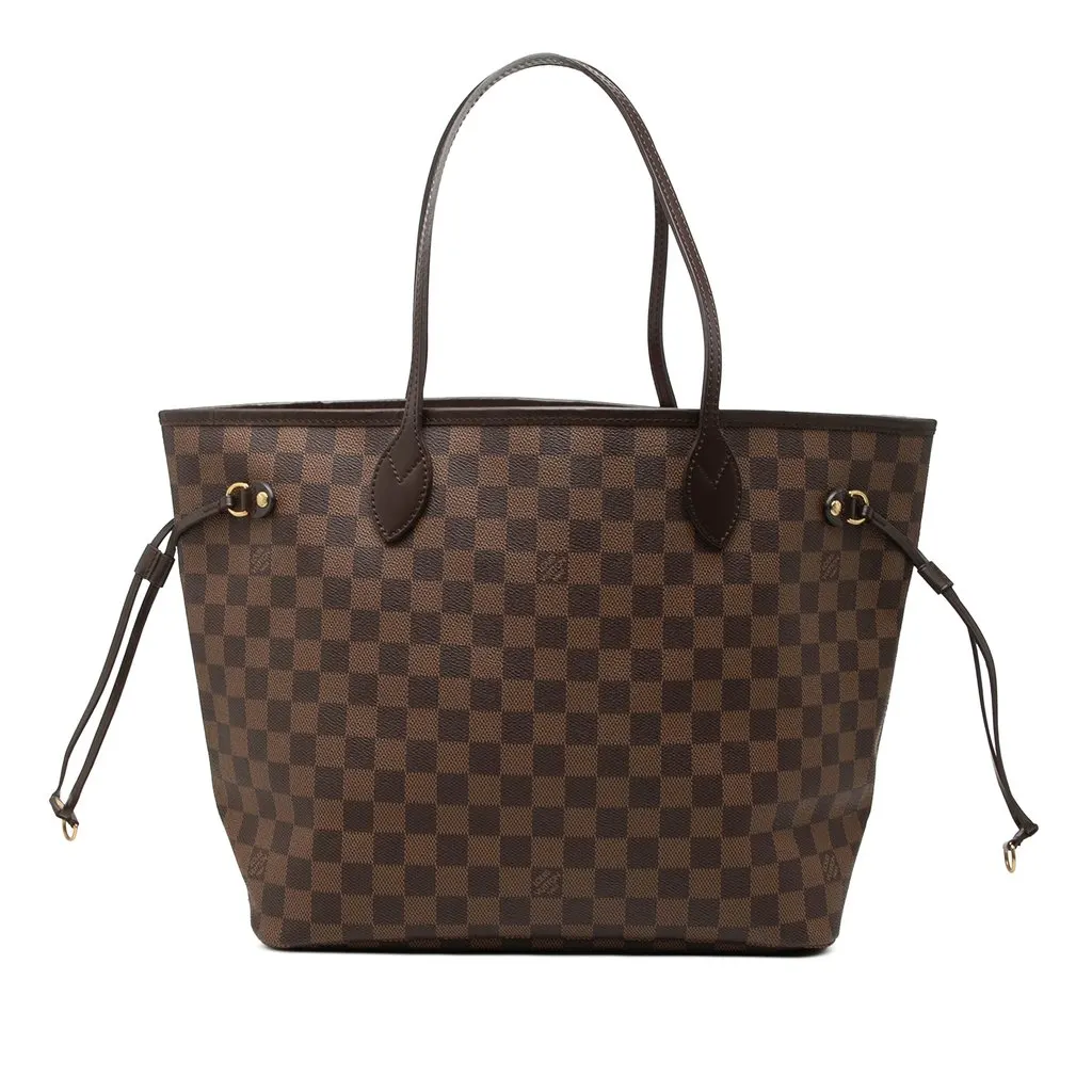 Louis Vuitton Damier Ebene Neverfull MM Brown Canvas Very good - Front View