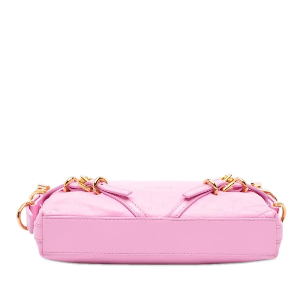 Givenchy Mini Leather Voyou Crossbody Pink Leather Good - Inside View