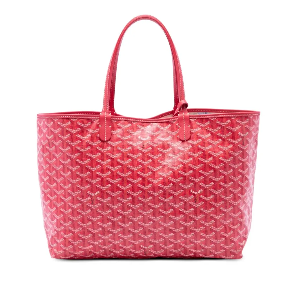 Goyard Limited Edition Goyardine Le Jardin Reversible Saint Louis PM Red Very good - Front View