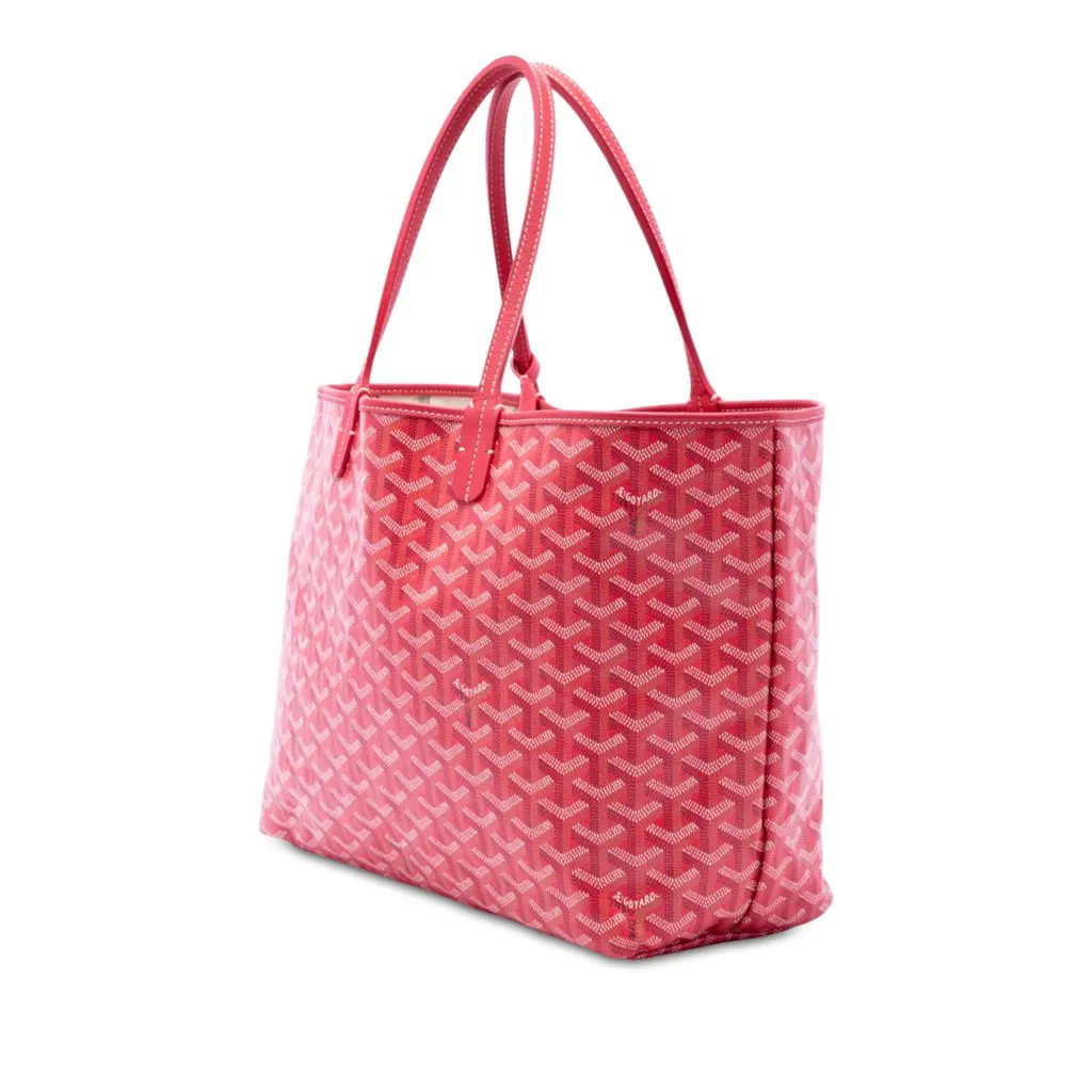 Goyard Limited Edition Goyardine Le Jardin Reversible Saint Louis PM Red Very good - Back View