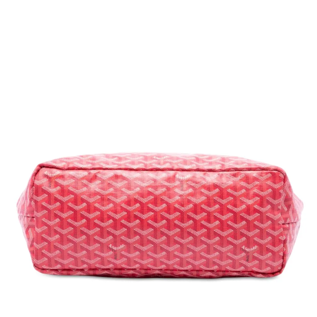 Goyard Limited Edition Goyardine Le Jardin Reversible Saint Louis PM Red Very good - Inside View