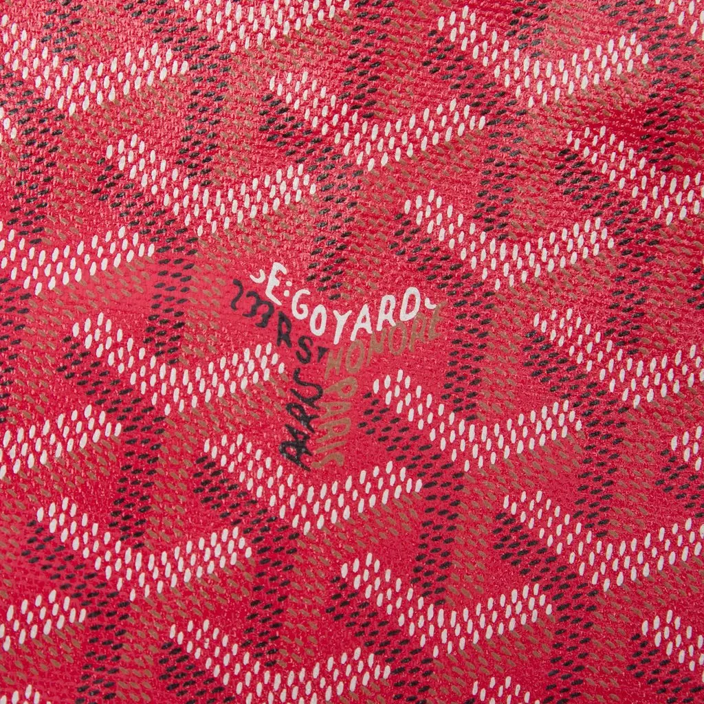 Goyard Limited Edition Goyardine Le Jardin Reversible Saint Louis PM Red Very good - Box View