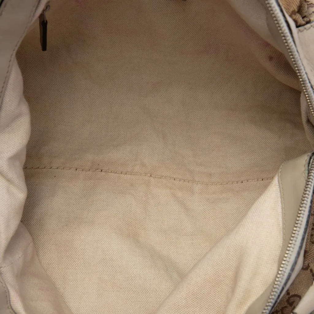 Gucci GG Canvas Sukey Satchel Beige Canvas Very good - Model View