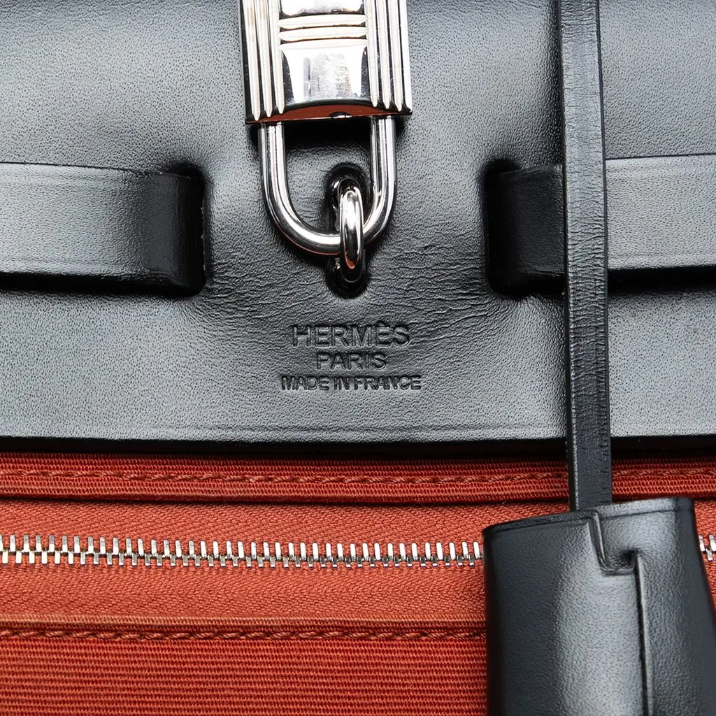 Hermès Toile Herbag Zip 31 Orange Very good - Box View