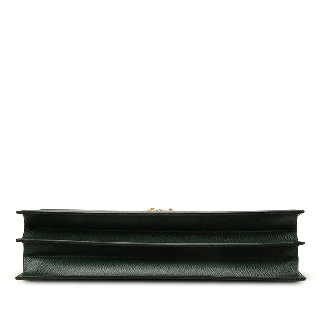 Louis Vuitton Taiga Moskova Briefcase Green Leather Good - Inside View