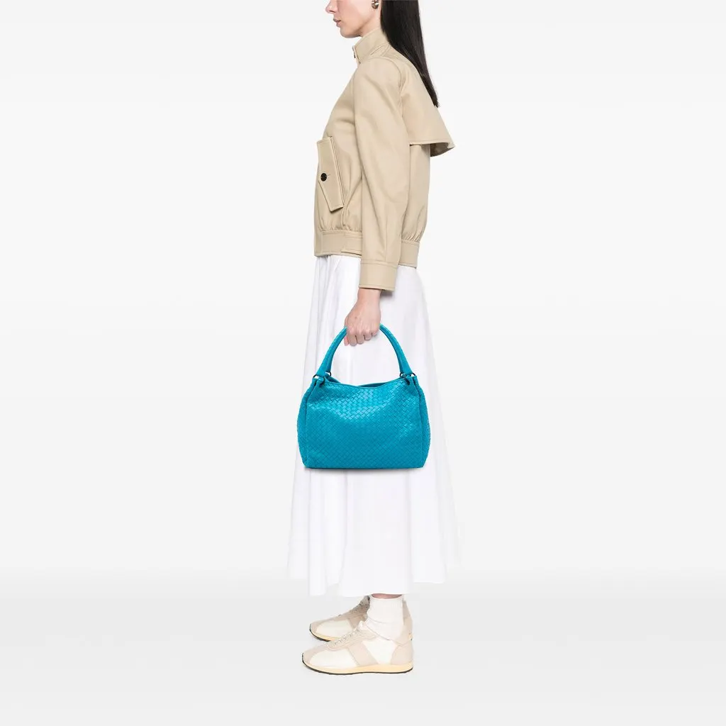 Bottega Veneta Nappa Intrecciato Parachute Tote Blue Leather Very good - Box View