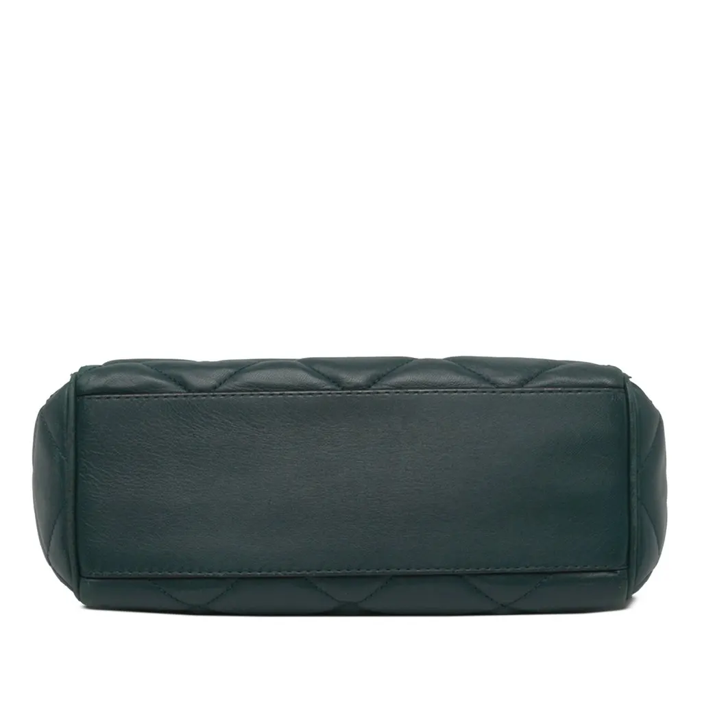 Dolce & Gabbana Quilted Leather Miss Kate Crossbody Green Leather Very good - Inside View