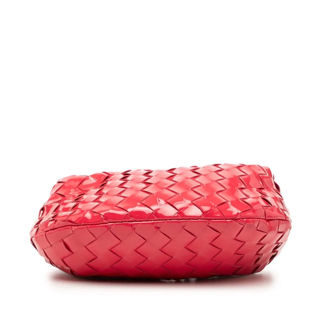 Bottega Veneta Mini Patent Intrecciato Jodie Red Leather Very good - Inside View