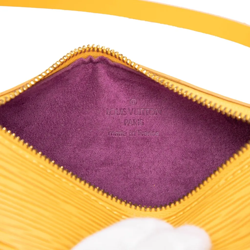 Louis Vuitton Epi Papillon Pochette Yellow Leather Good - Box View