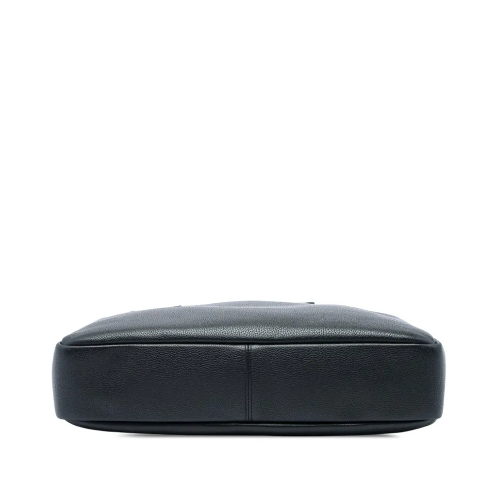 Saint Laurent Leather Business Bag Black Leather Very good - Inside View