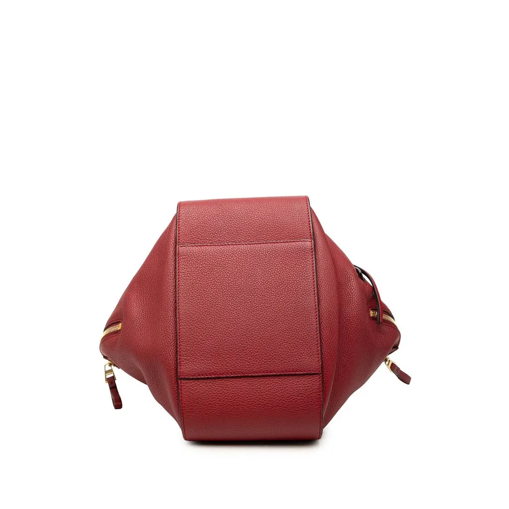 Loewe Small Calfskin Hammock Satchel Red Leather Very good - Inside View