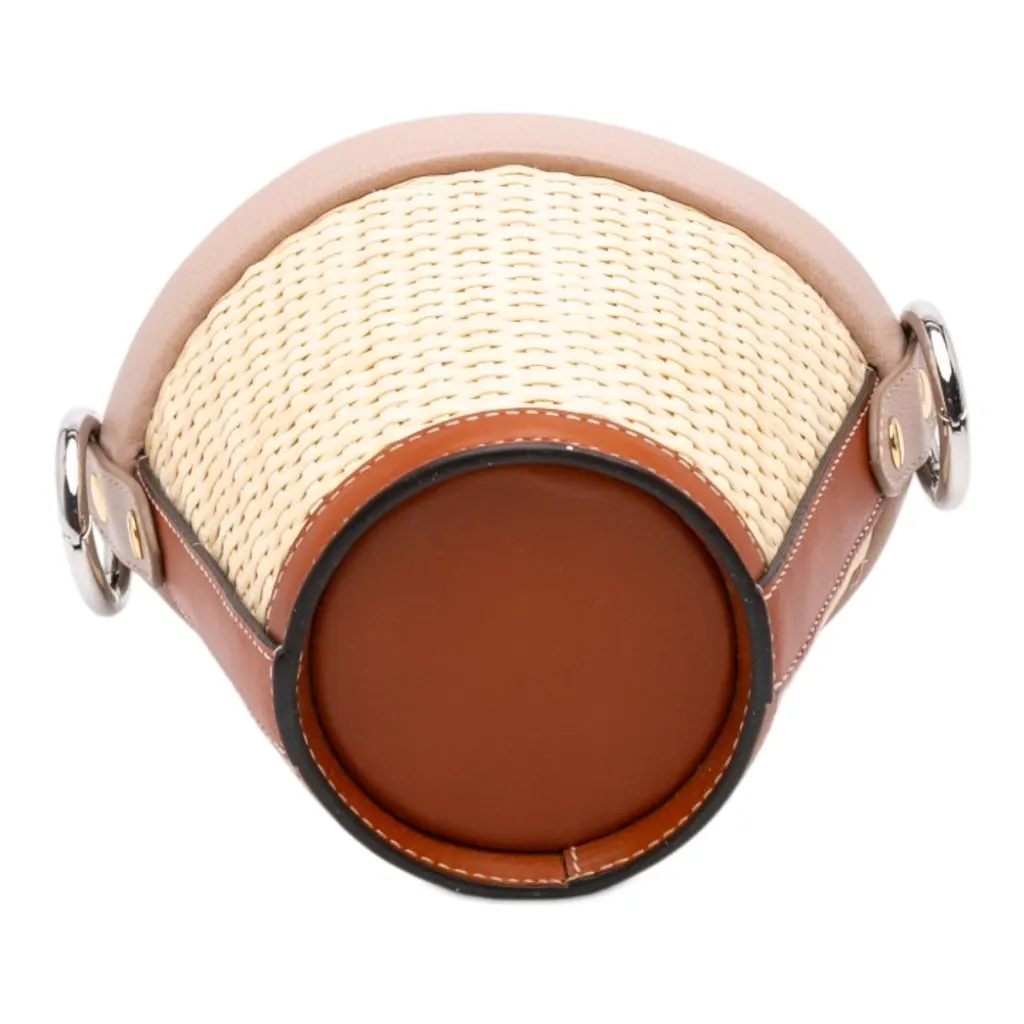Maison Margiela Fire Woven Raffia Bucket Bag Beige Very good - Inside View
