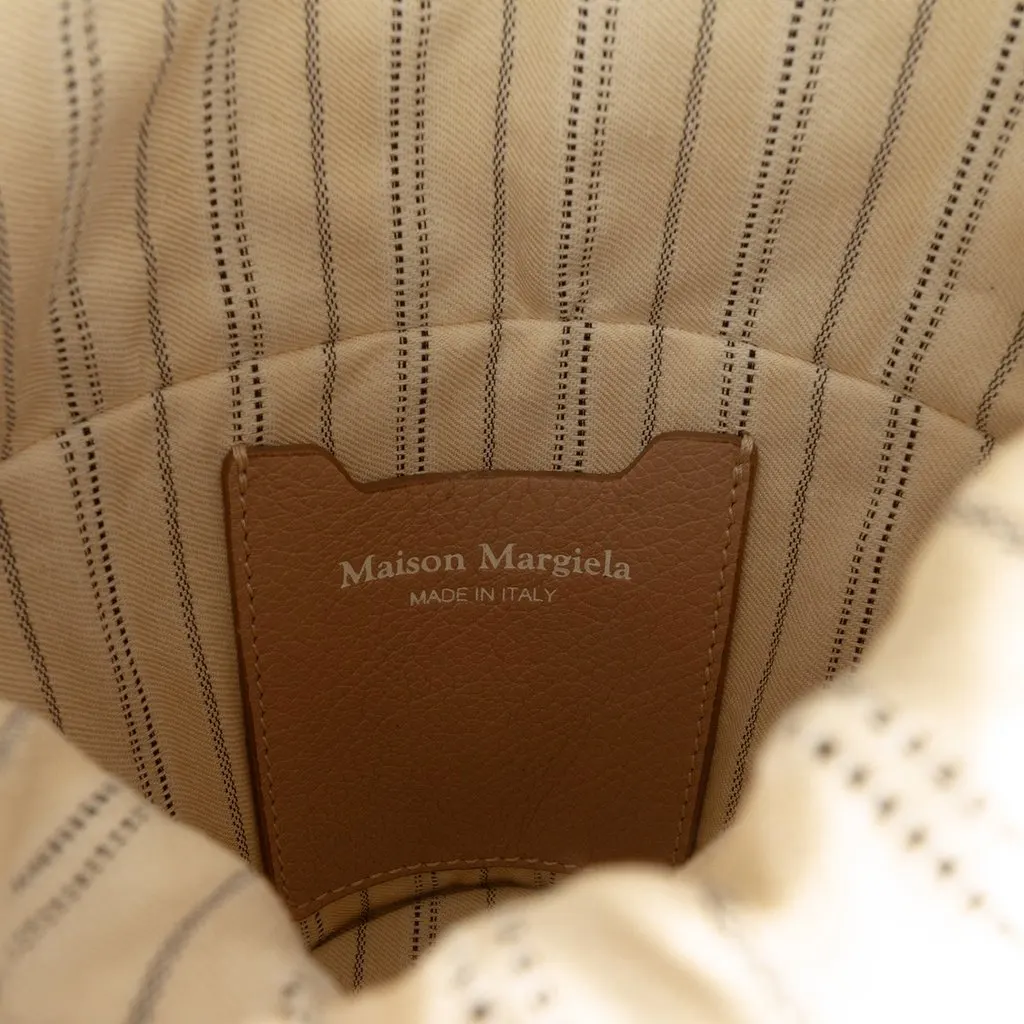 Maison Margiela Fire Woven Raffia Bucket Bag Beige Very good - Box View