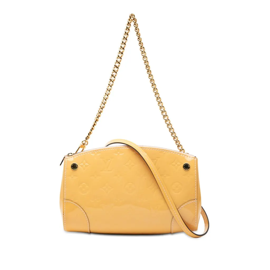 Louis Vuitton Monogram Vernis Santa Monica Yellow Leather Very good - Front View