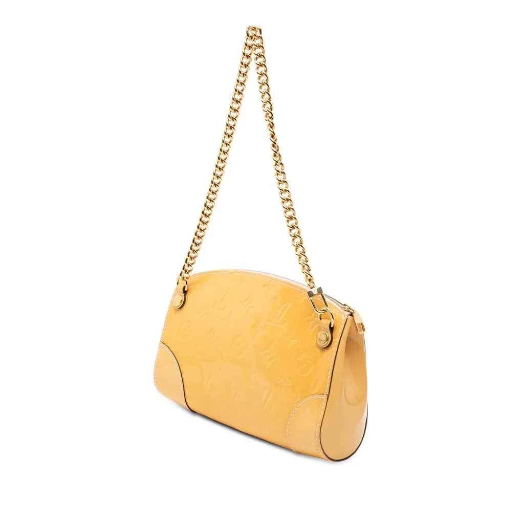 Louis Vuitton Monogram Vernis Santa Monica Yellow Leather Very good - Back View