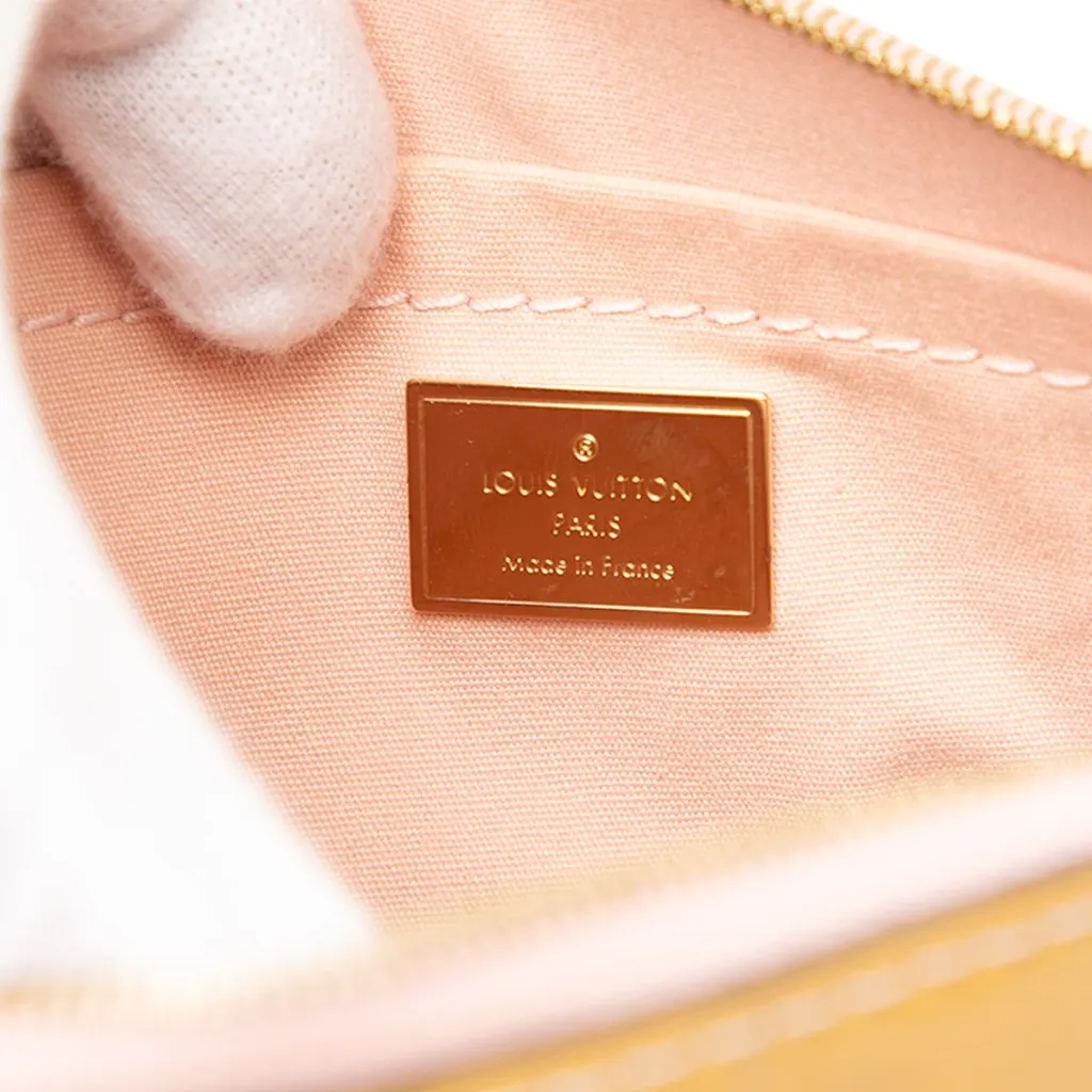 Louis Vuitton Monogram Vernis Santa Monica Yellow Leather Very good - Box View