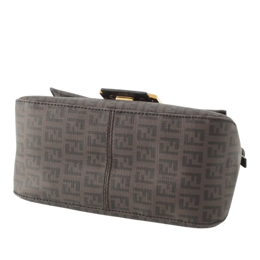 Fendi Mini Zucchino Spalmati Chain Mamma Forever Brown Very good - Model View