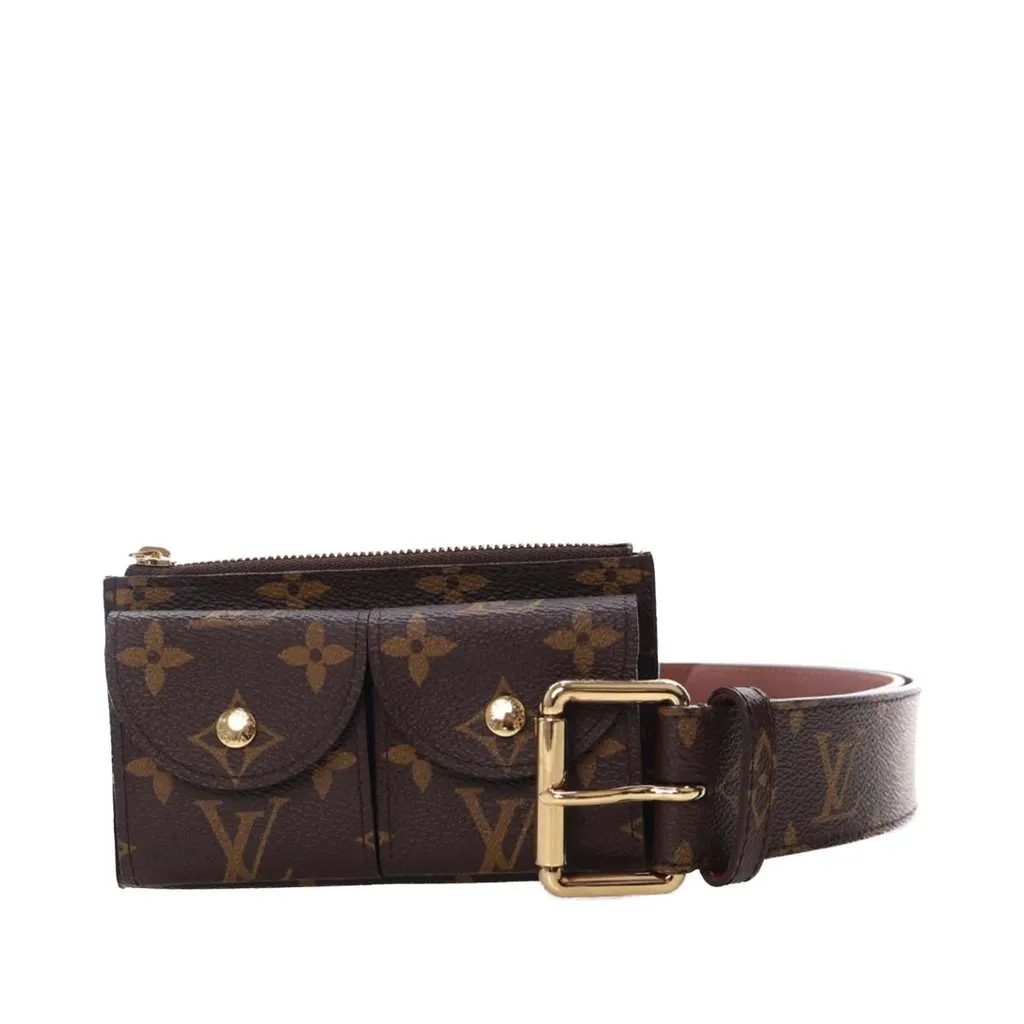 Louis Vuitton Monogram Pochette Duo Belt Bag Brown Very good - Box View