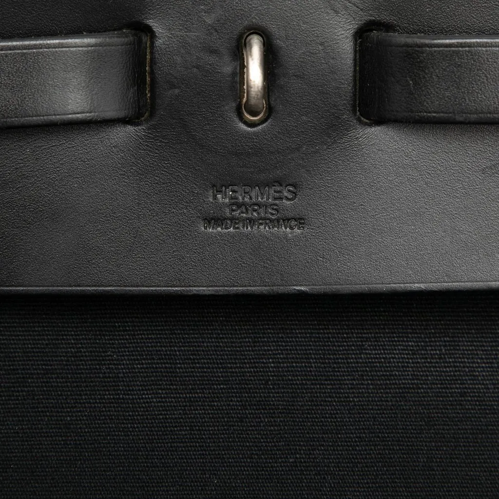 Hermès Toile Herbag TGM Black Good - Box View