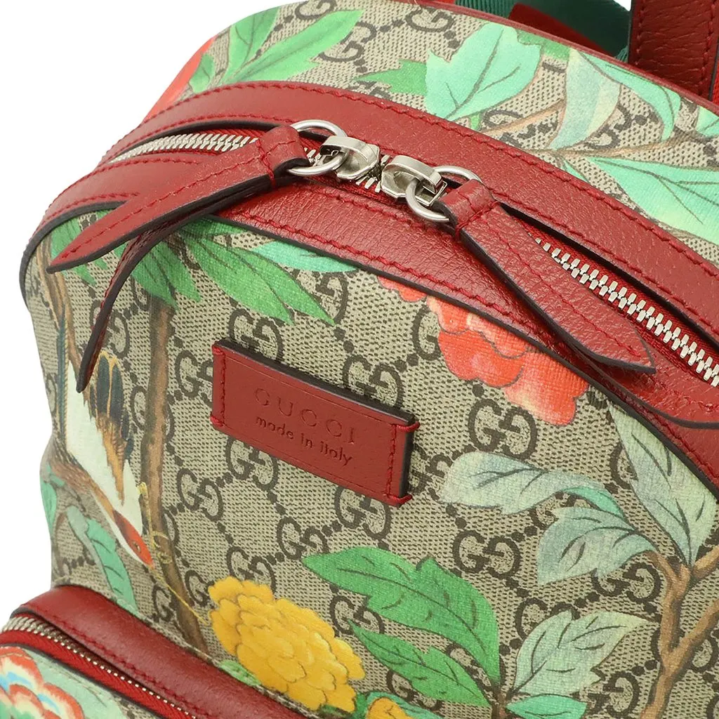 Gucci Small GG Supreme Web Tian Backpack Beige Very good - Box View