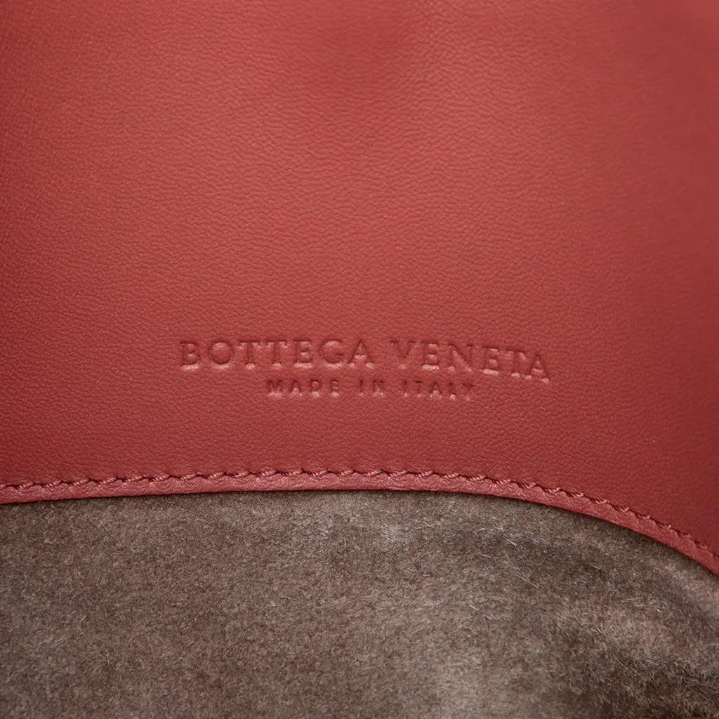 Bottega Veneta Nappa Intrecciato Milano Tote Red Leather Very good - Box View