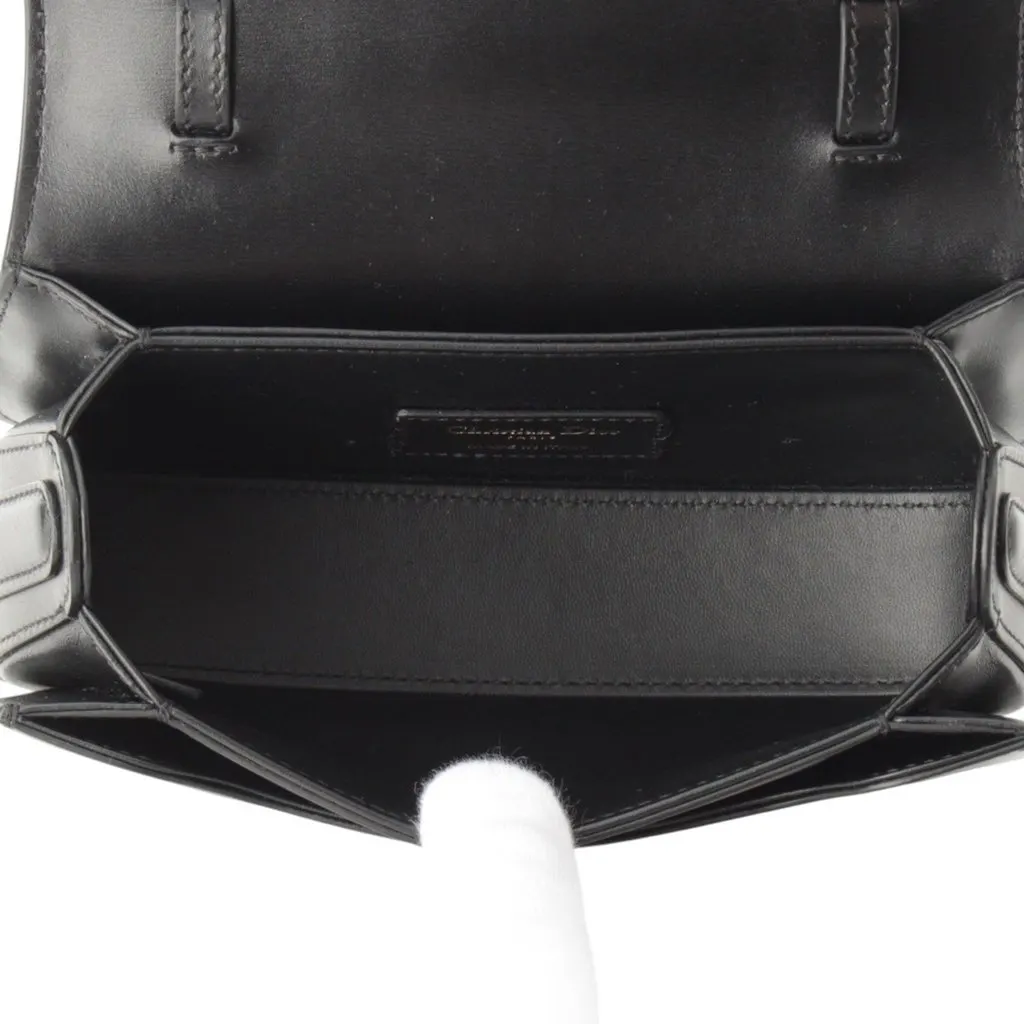 Dior Box Calfskin 30 Montaigne Avenue Top Handle Bag Black Leather Very good - Model View