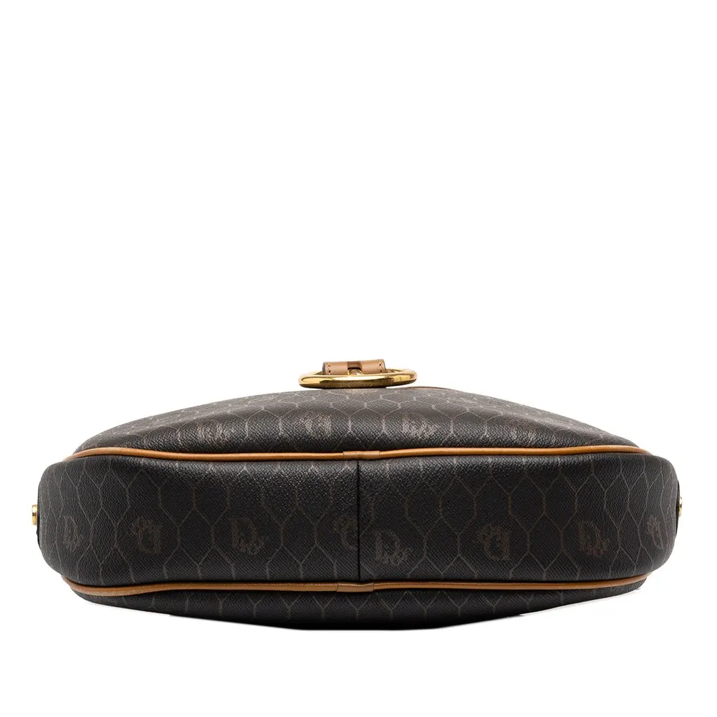 Dior Honeycomb Coated Canvas Crossbody Black Canvas Good - Inside View