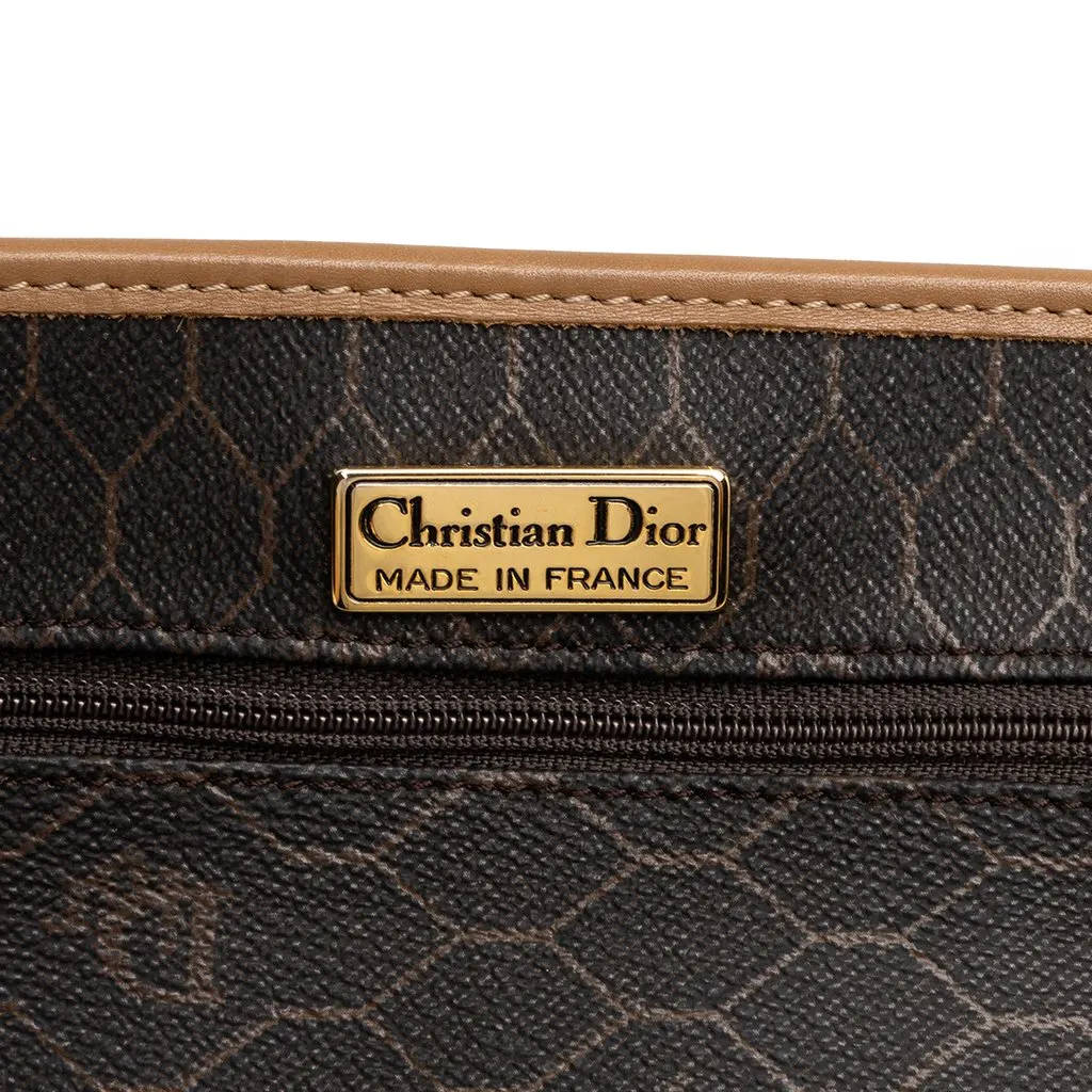 Dior Honeycomb Coated Canvas Crossbody Black Canvas Good - Box View
