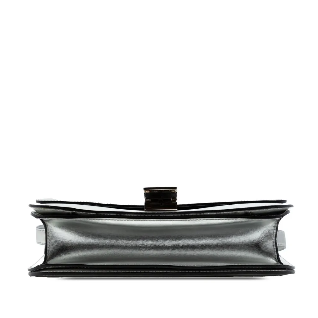 Celine Medium Calfskin Classic Box Silver Leather Very good - Inside View