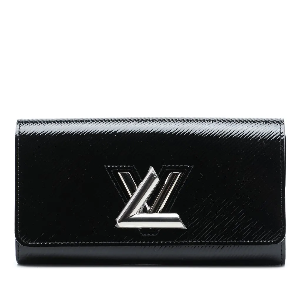 Louis Vuitton Electric Epi Twist Wallet Black Leather Very good - Front View