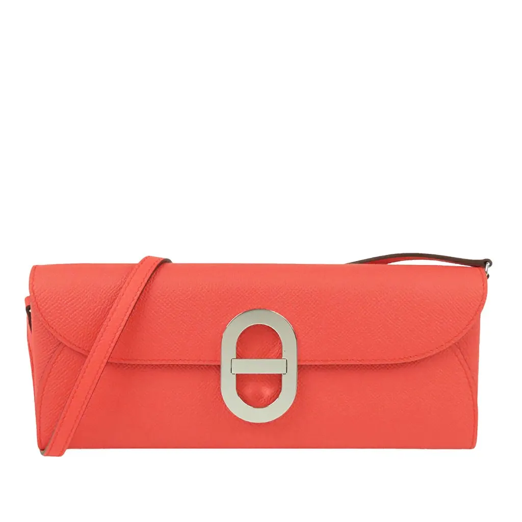Hermès Epsom Chaine d Ancre To Go Wallet Pink Leather Very good - Front View