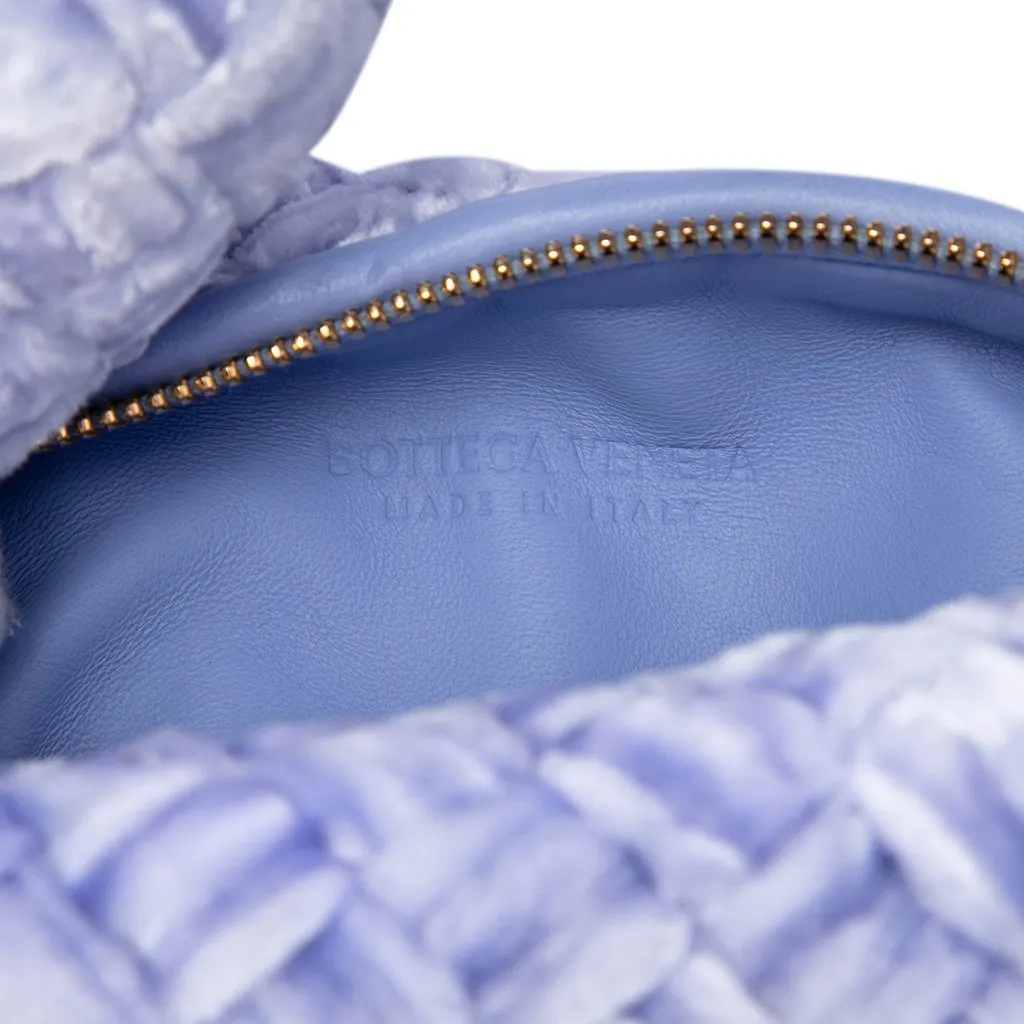 Bottega Veneta Mini Velvet Intrecciato Jodie Purple Velvet Very good - Box View