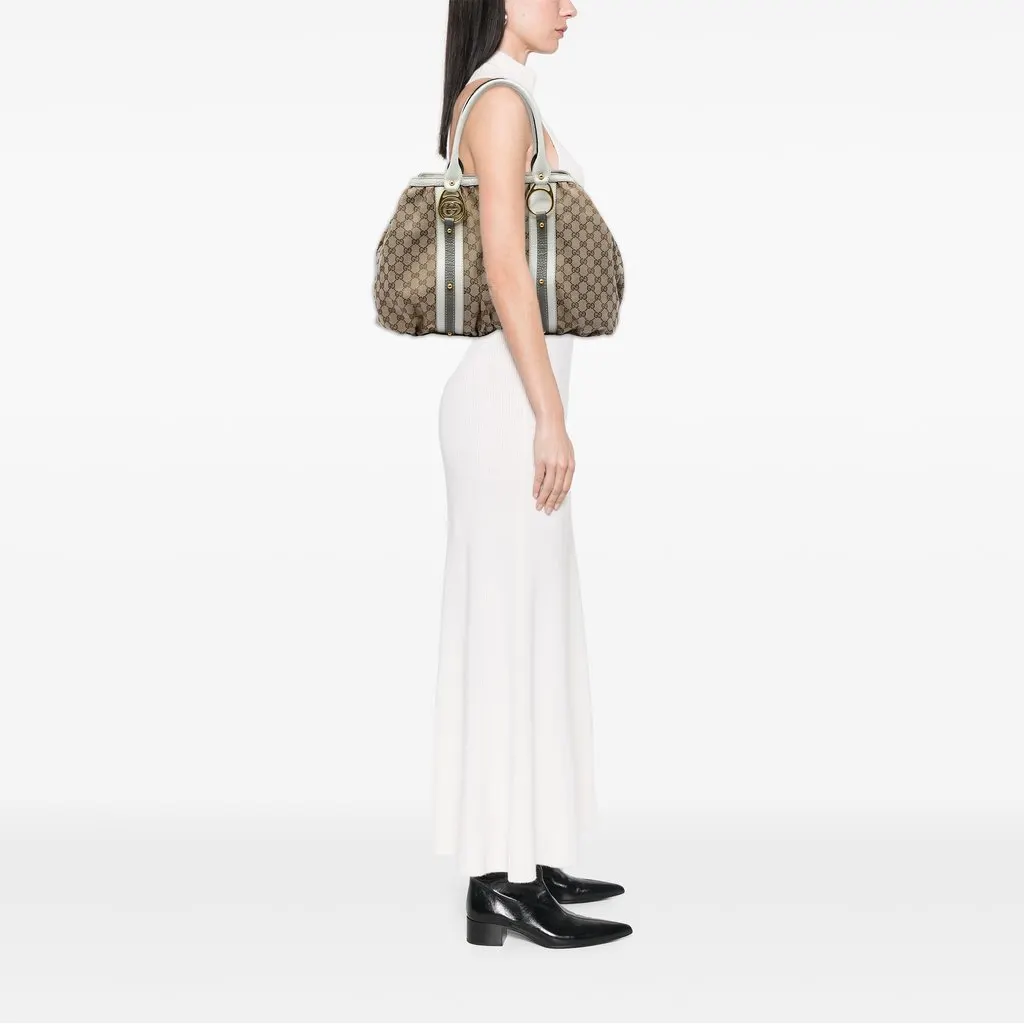 Gucci GG Canvas Interlocking G Tote Beige Canvas Very good - Box View