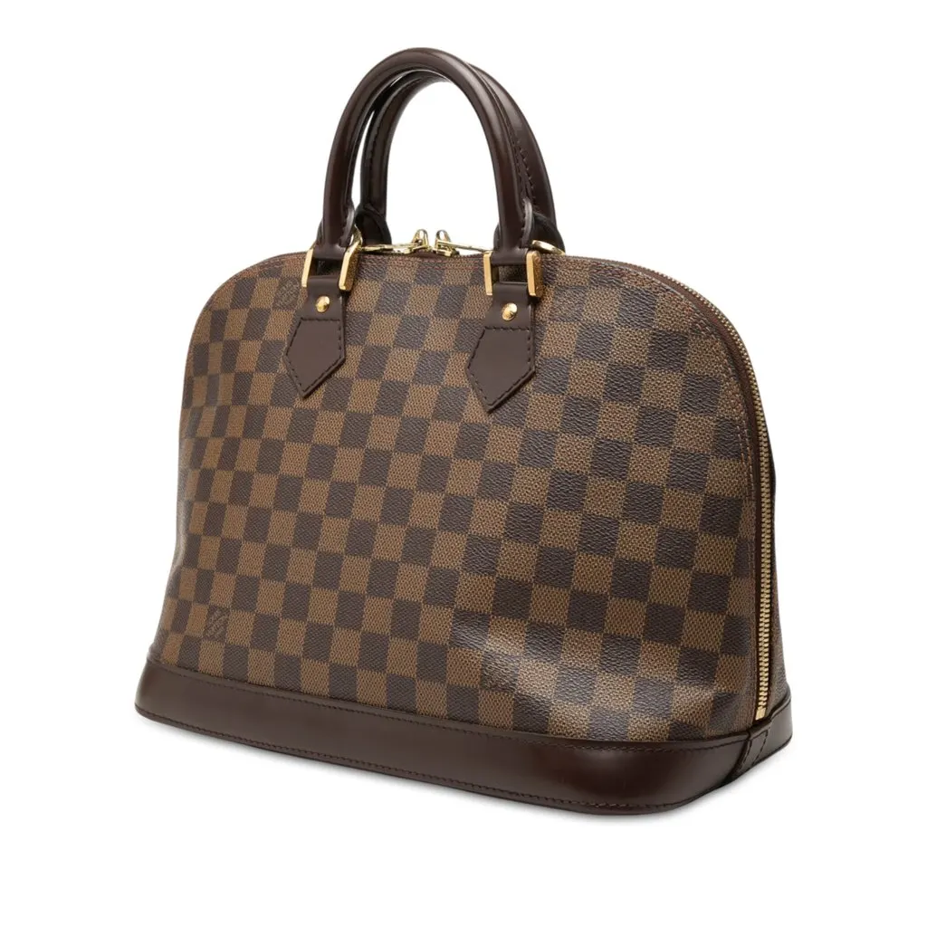 Louis Vuitton Damier Ebene Alma PM Brown Canvas Very good - Back View