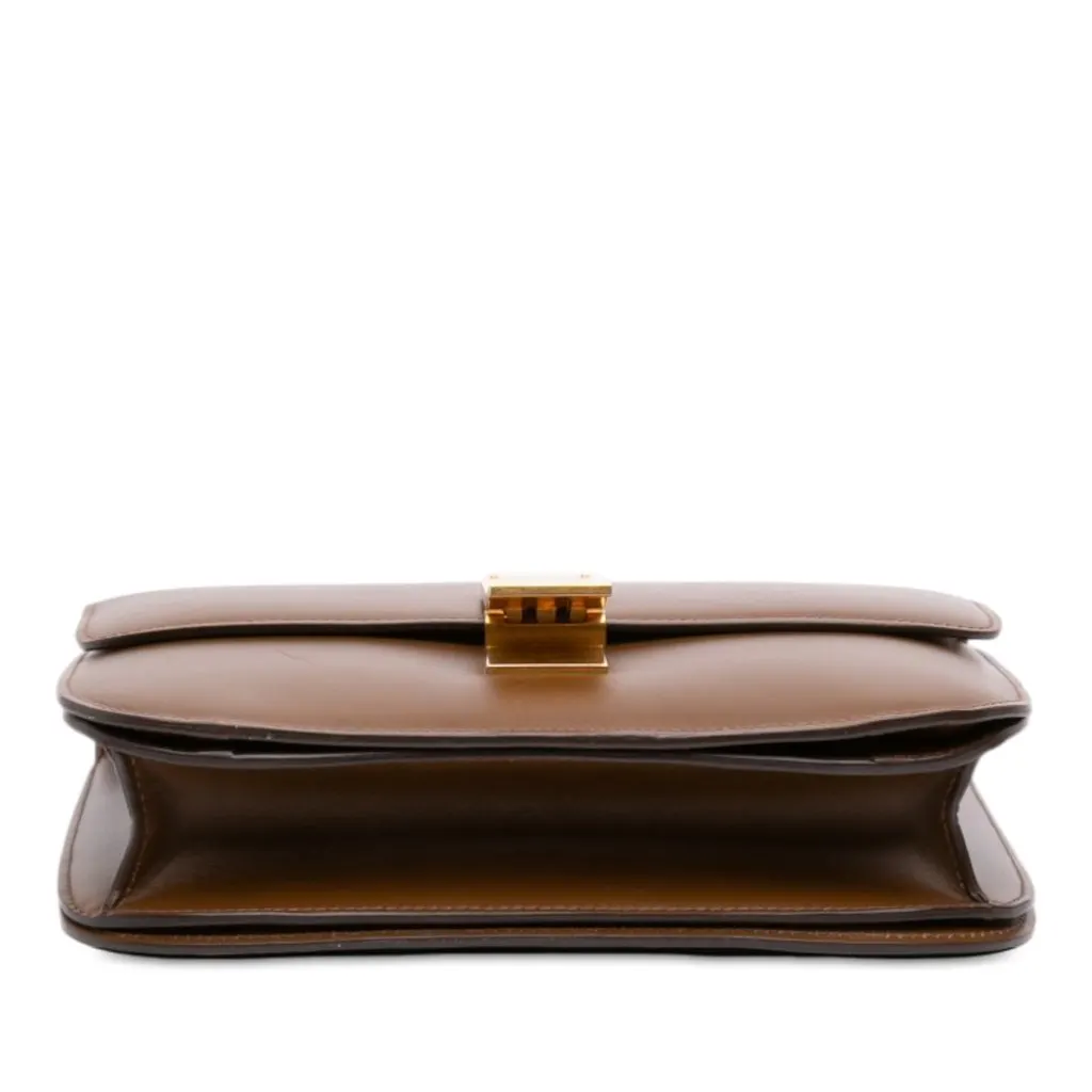 Celine Medium Calfskin Classic Box Brown Leather Very good - Inside View