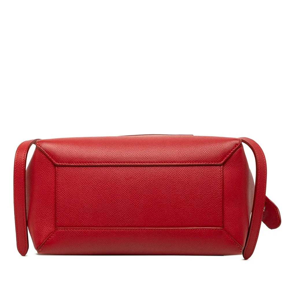Celine Micro Grained Calfskin Belt Bag Red Leather Good - Inside View