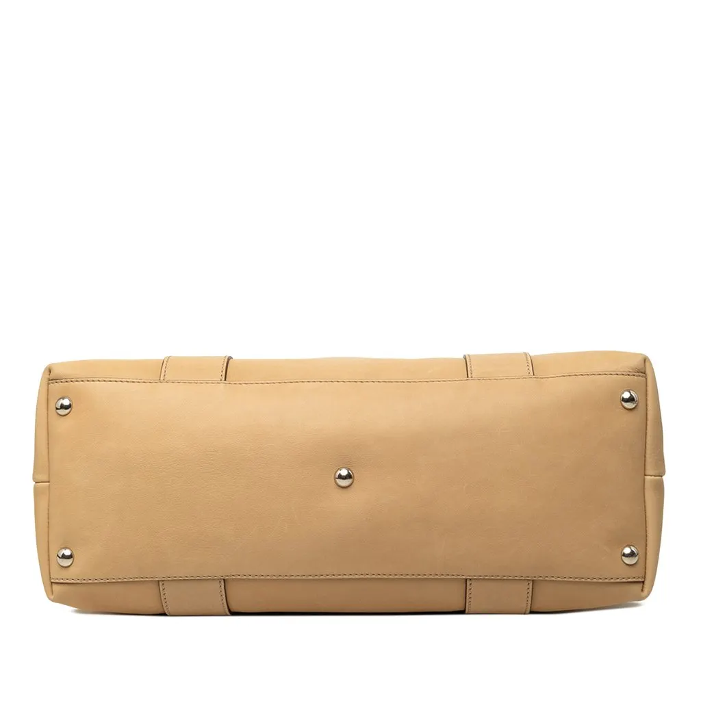 Gucci Calfskin Bamboo Bar Satchel Brown Leather Very good - Inside View