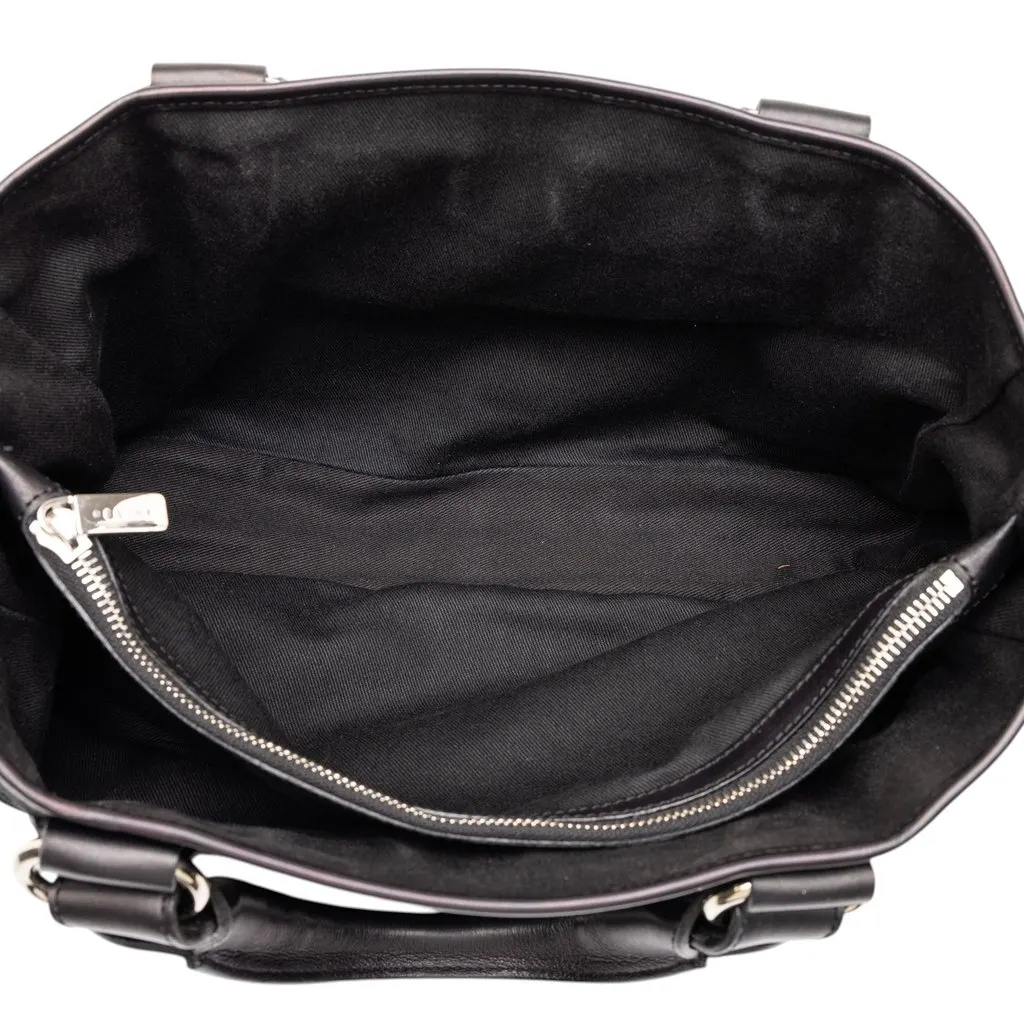 Celine C Macadam Suede Boogie Handbag Black Suede Good - Model View