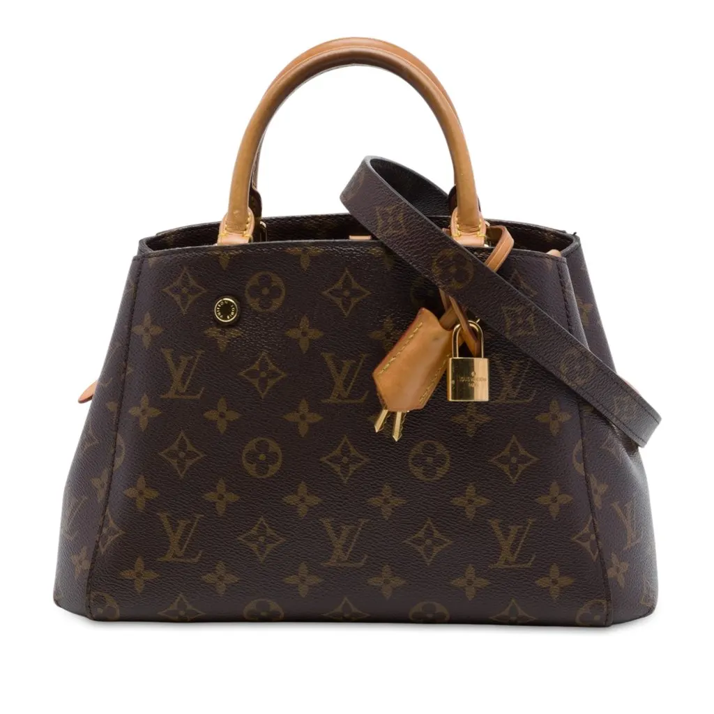 Louis Vuitton Monogram Montaigne BB Brown Very good - Front View