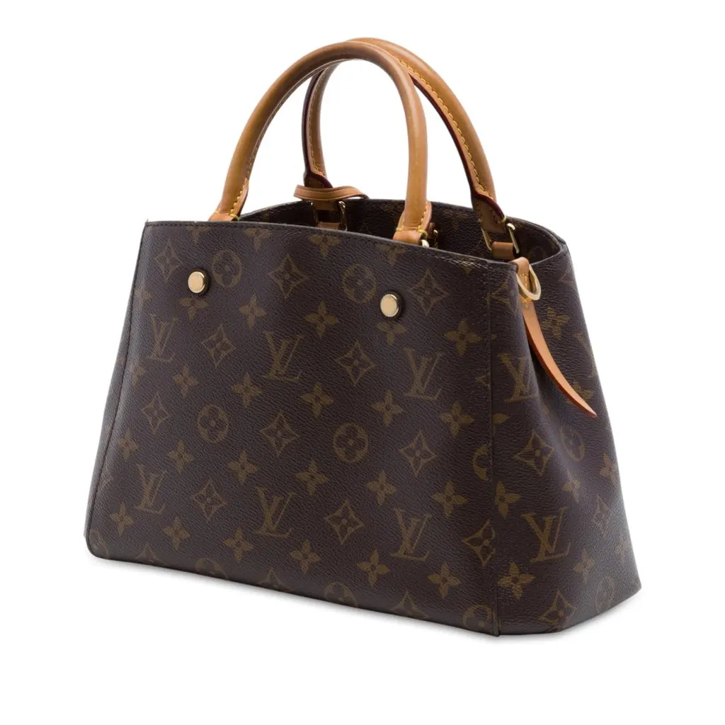 Louis Vuitton Monogram Montaigne BB Brown Very good - Back View