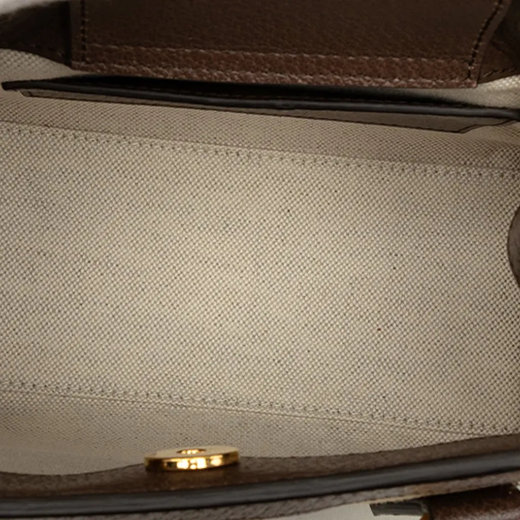 Gucci Mini Jumbo GG Canvas Bamboo Diana Satchel Beige Canvas Very good - Model View