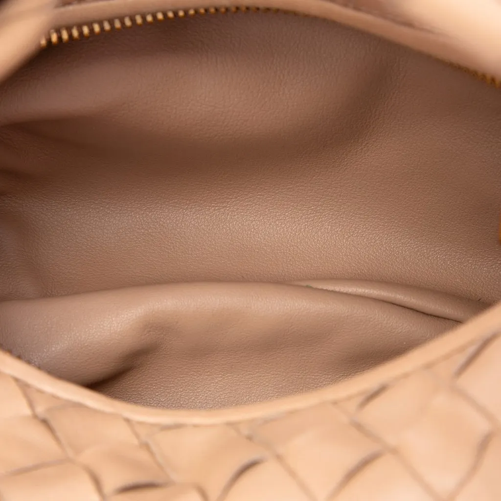 Bottega Veneta Mini Nappa Intrecciato Jodie Brown Leather Very good - Model View