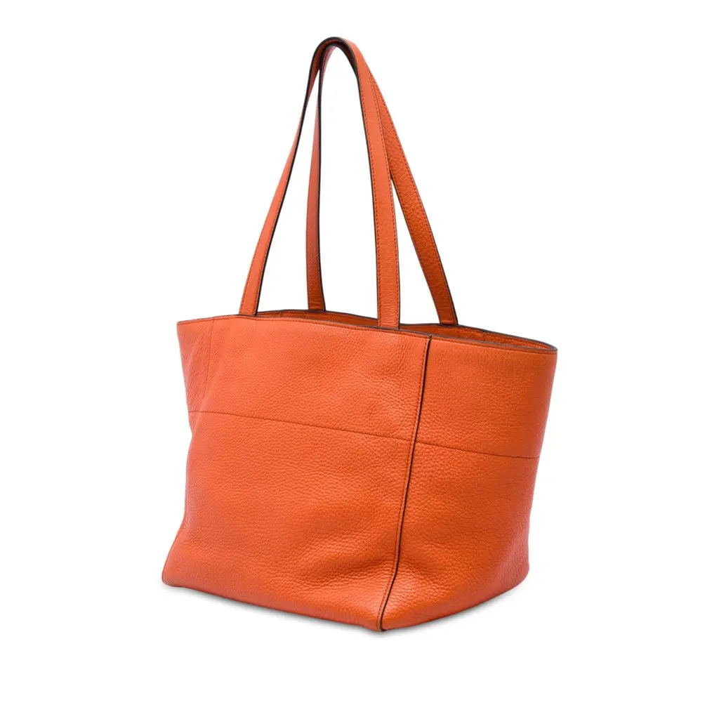 Prada Vitello Daino Tote Orange Leather Very good - Back View