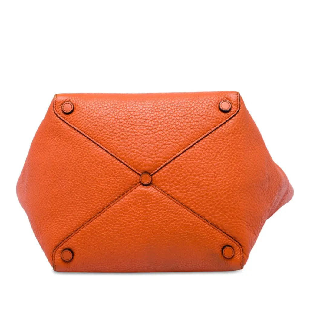 Prada Vitello Daino Tote Orange Leather Very good - Inside View