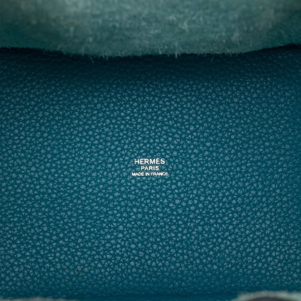 Hermès Clemence Picotin Lock 18 Blue Leather Very good - Model View