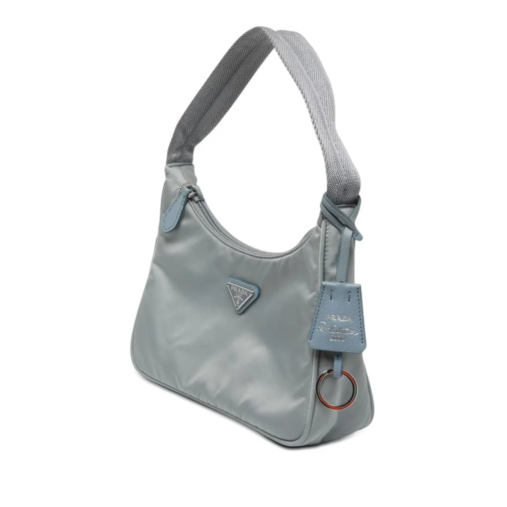 Prada Mini Tessuto Re Edition 2000 Shoulder Bag Blue Polyamide Very good - Back View