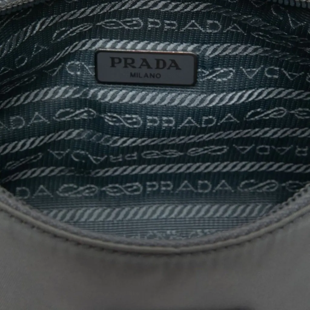 Prada Mini Tessuto Re Edition 2000 Shoulder Bag Blue Polyamide Very good - Model View